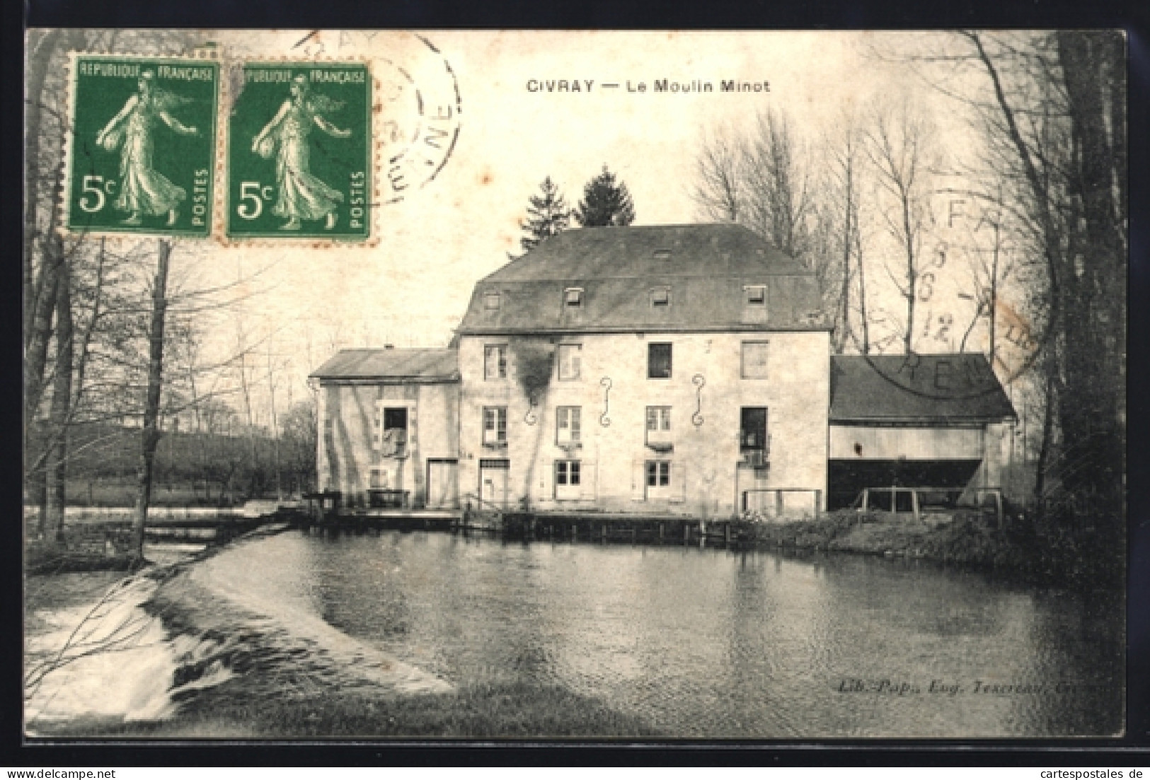 CPA Civray, Le Moulin Minot
