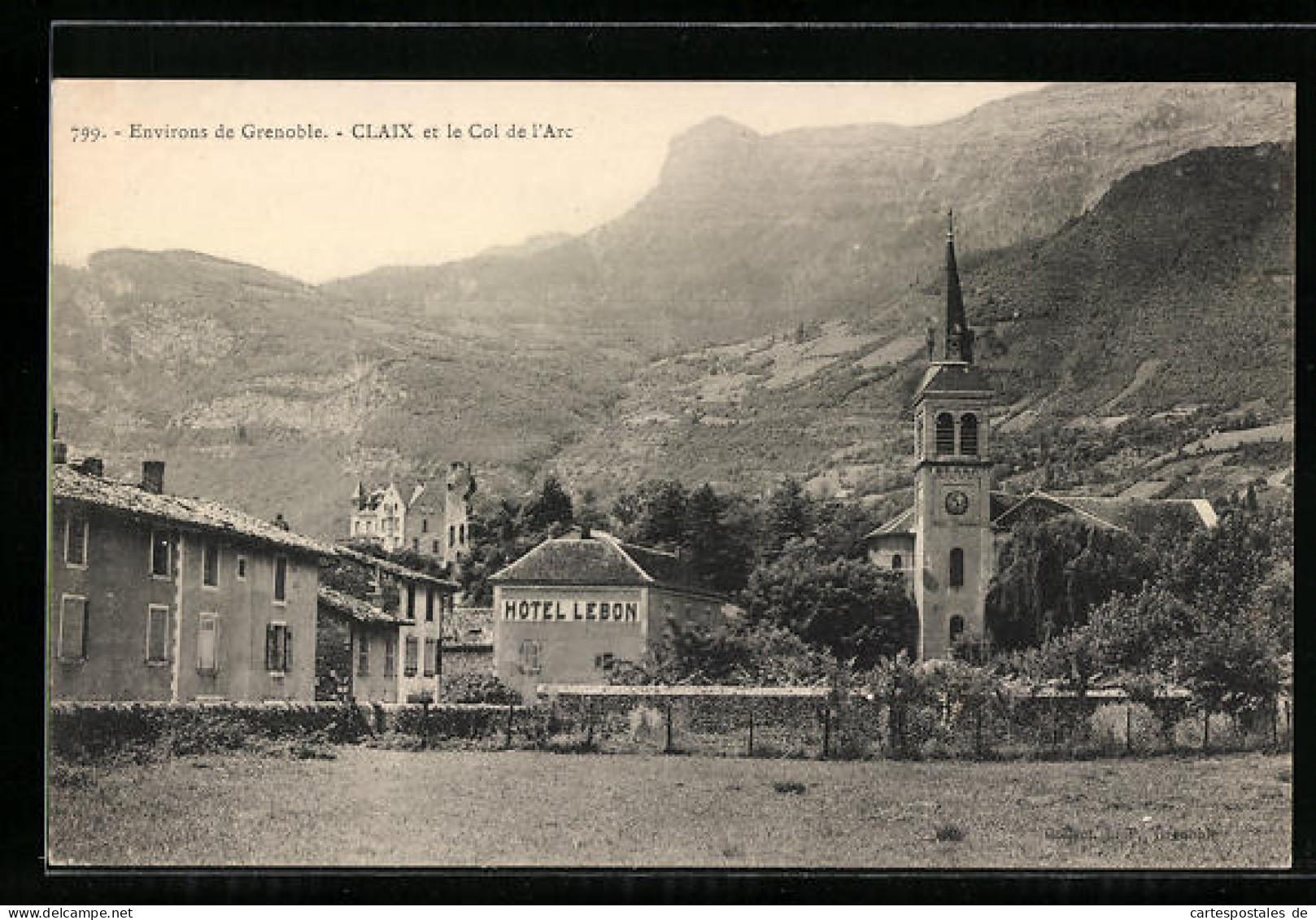 CPA Claix, Claix et le Col de l`Arc
