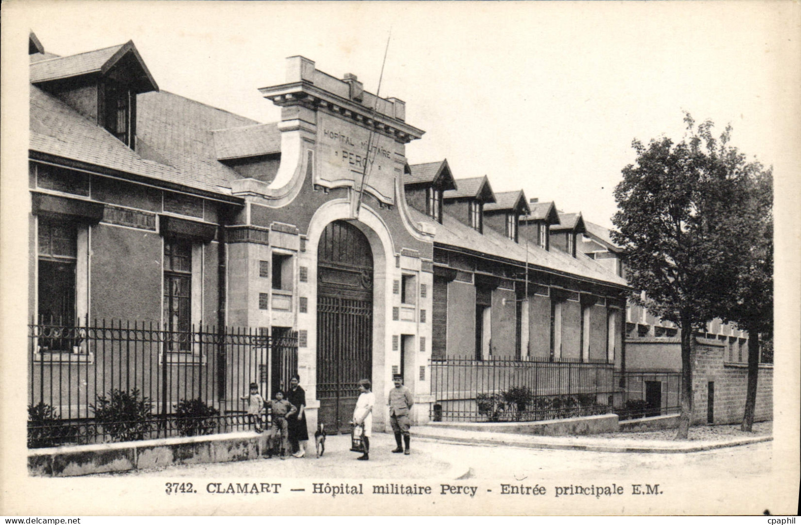 CPA Clamart Hopital militaire Percy Entree principale
