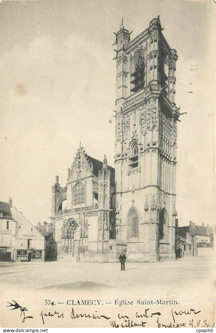 CPA Clamecy Eglise Saint Martin