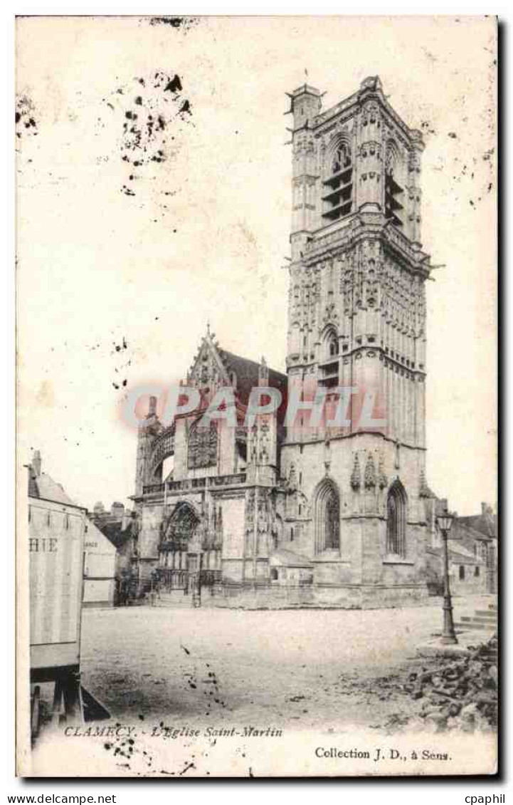 CPA Clamecy L'eglise Saint Martin
