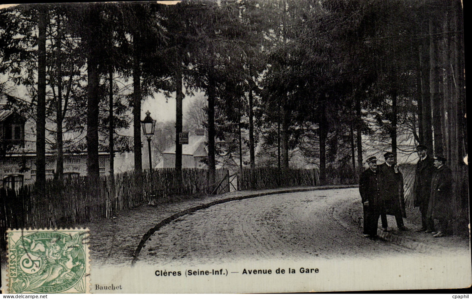 CPA Cleres Avenue de la gare