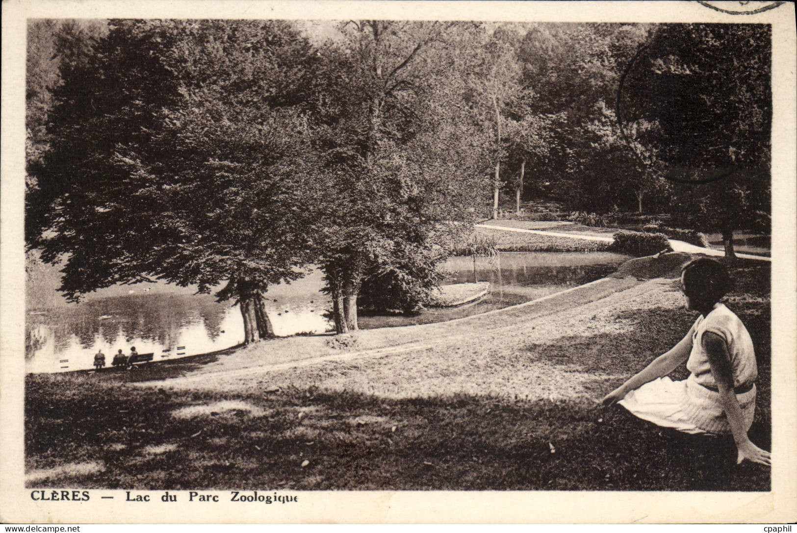CPA Cleres Lac du parc Zoologique