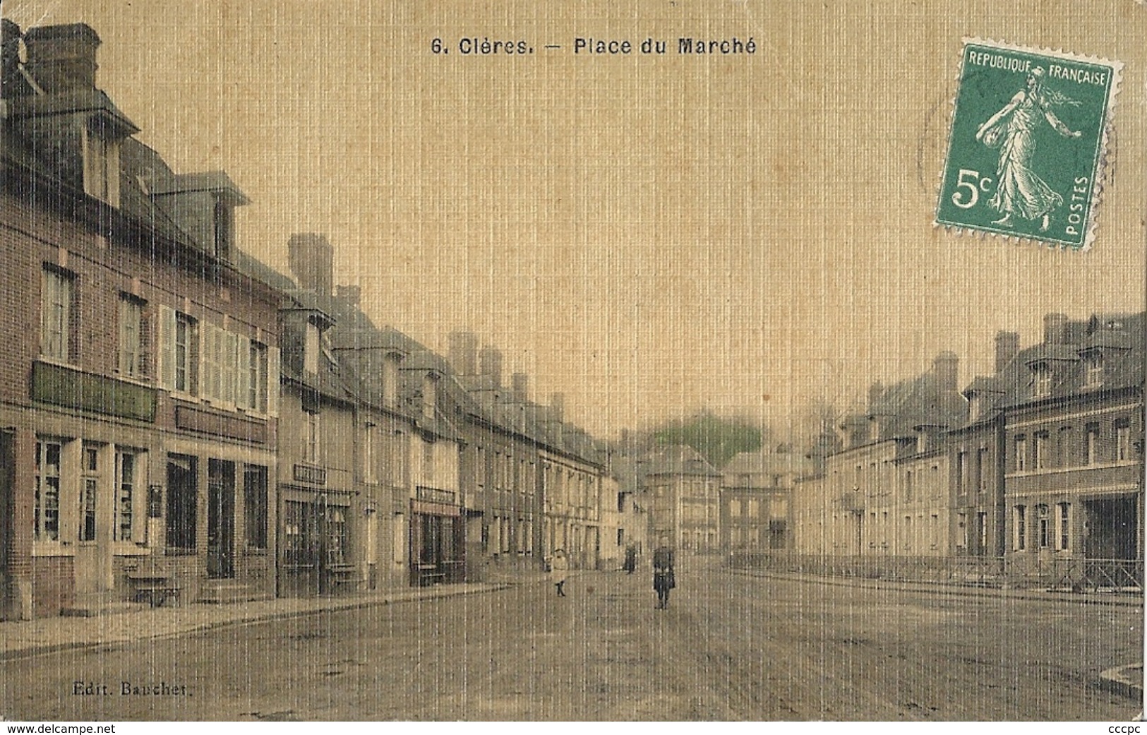 CPA Clères Place du Marché