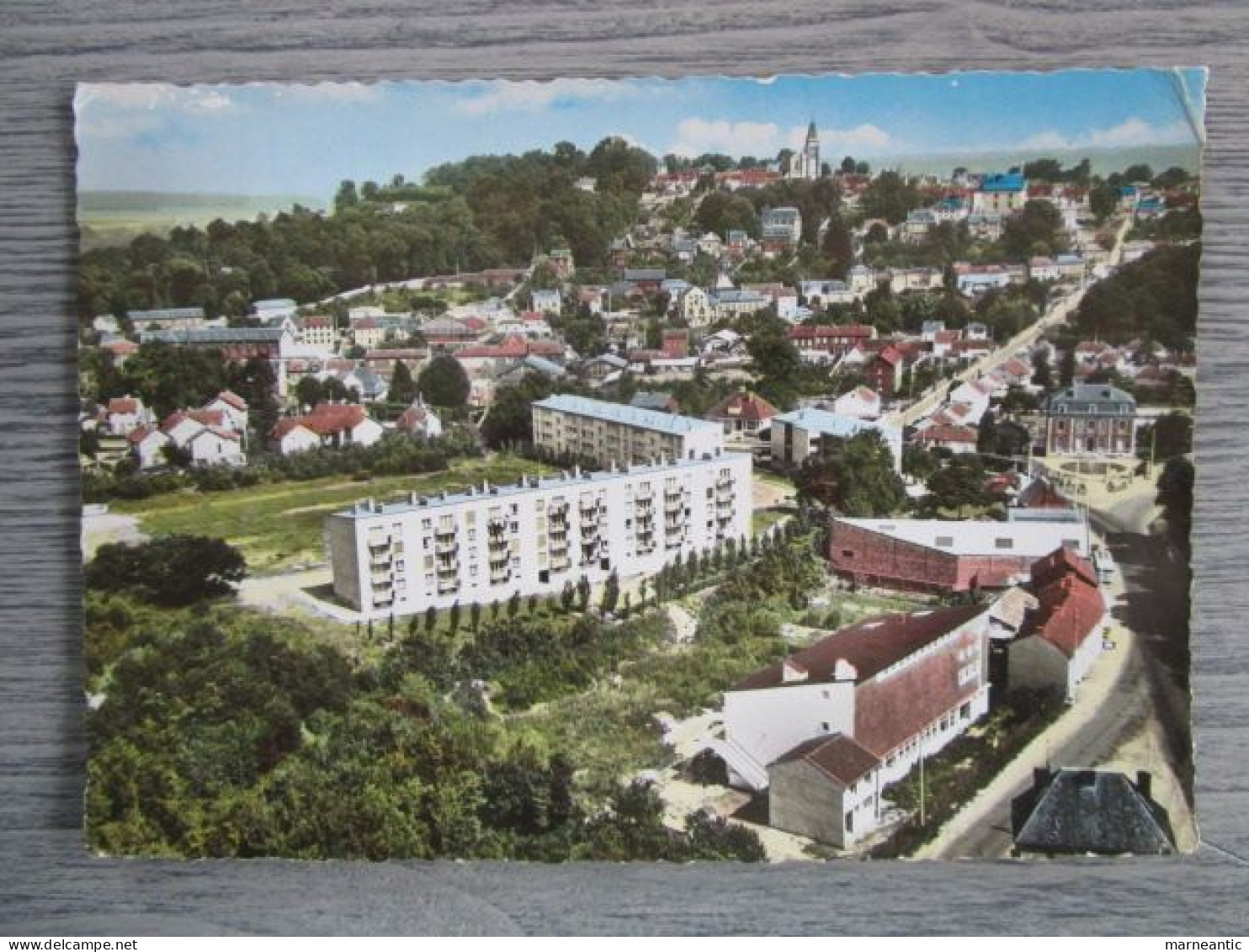 Cpa Clermont (60) vue aérienne