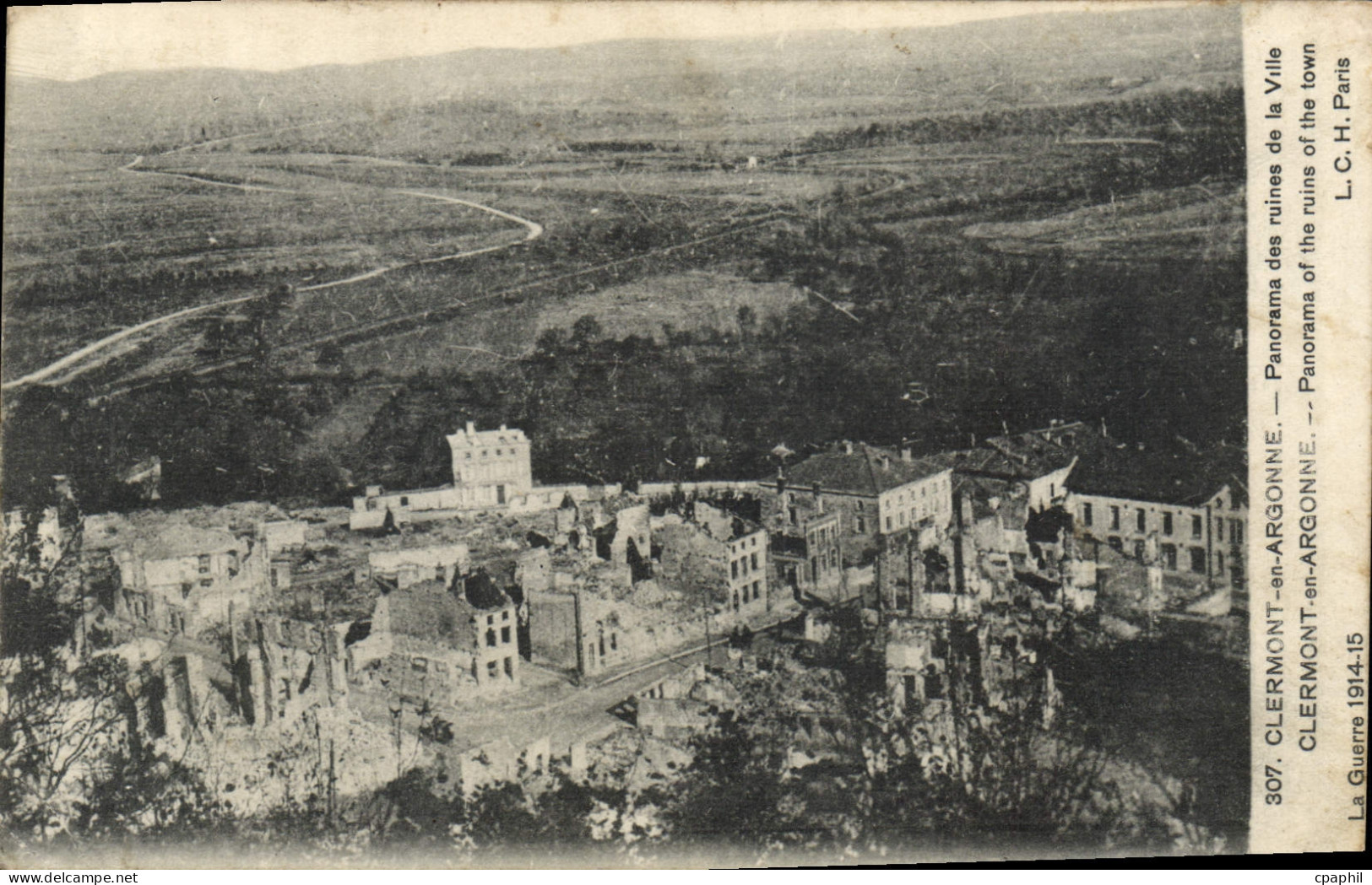 CPA Clermont En Argonne Panorama Des Ruines De La Ville