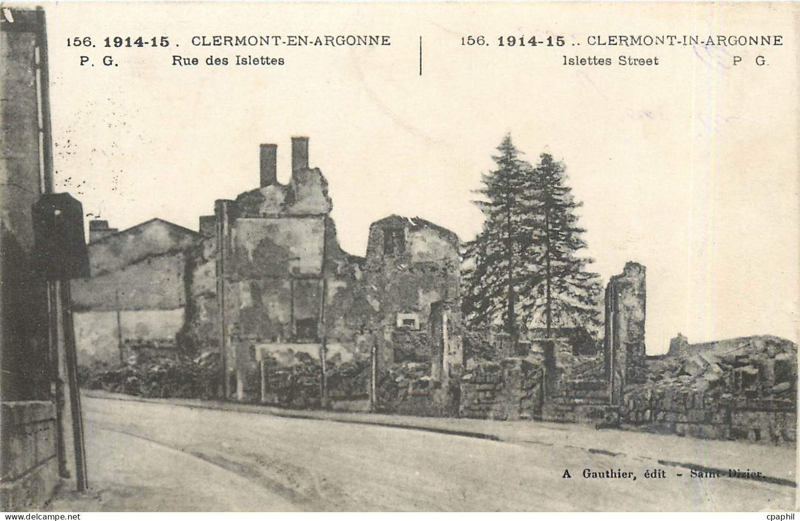 CPA Clermont en Argonne Rue des Islettes