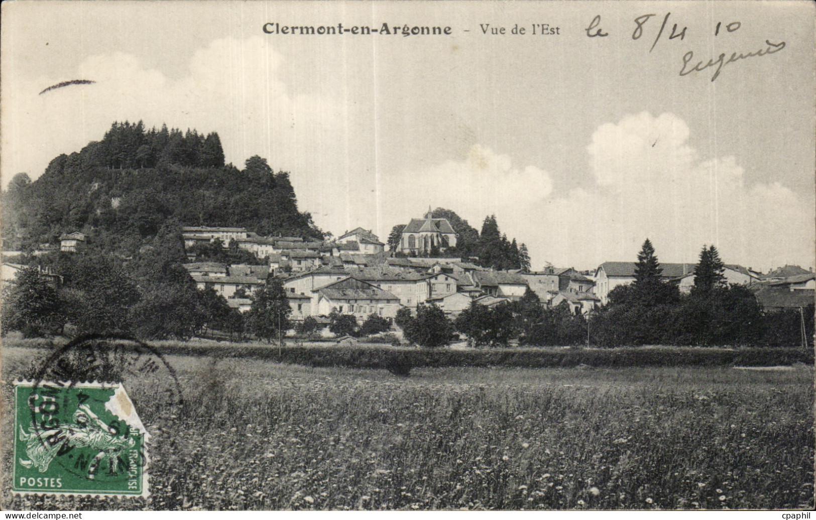 CPA clermont en Argonne Vue de l Est