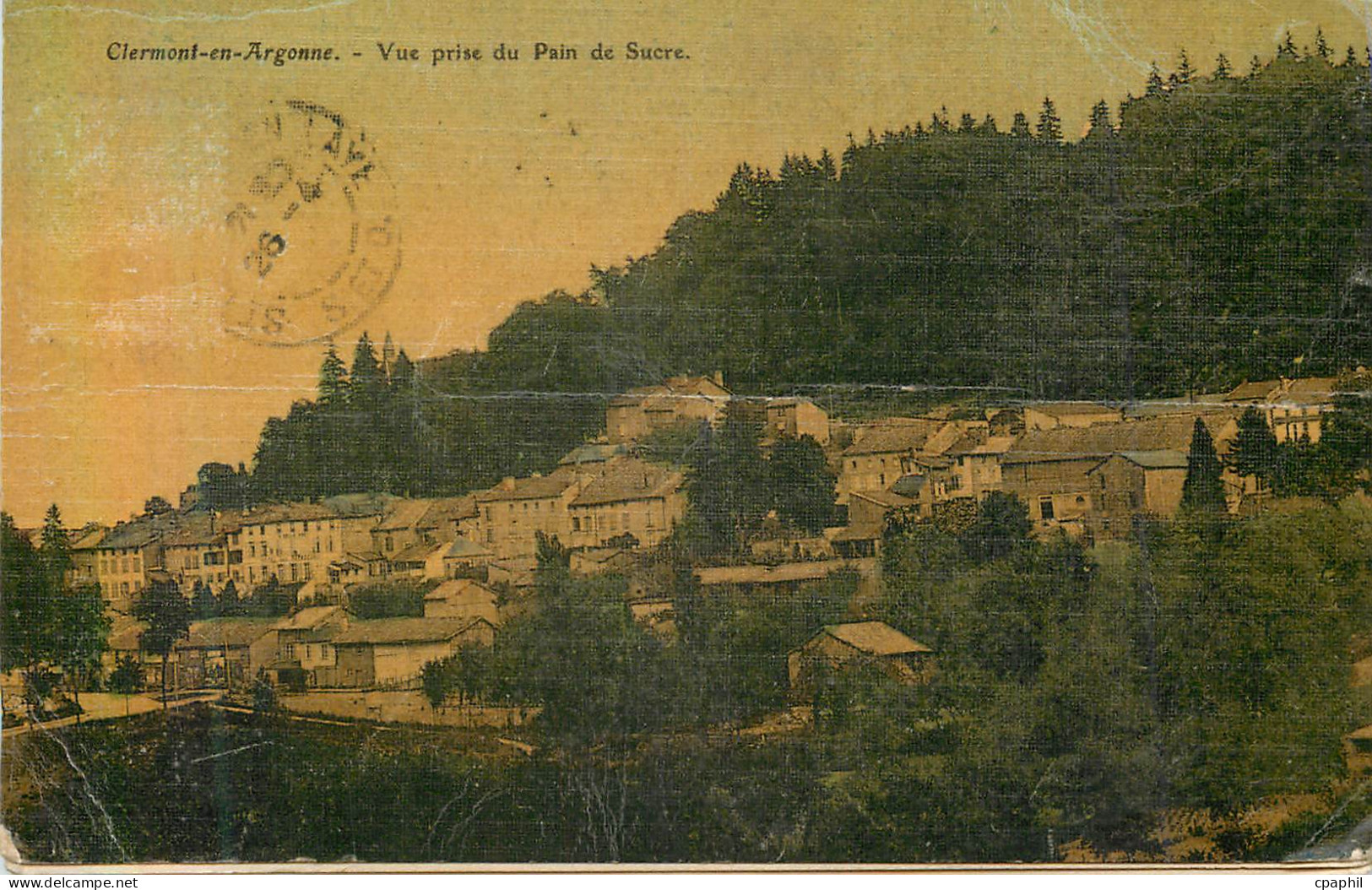CPA Clermont en argonne vue prise du pain de sucre
