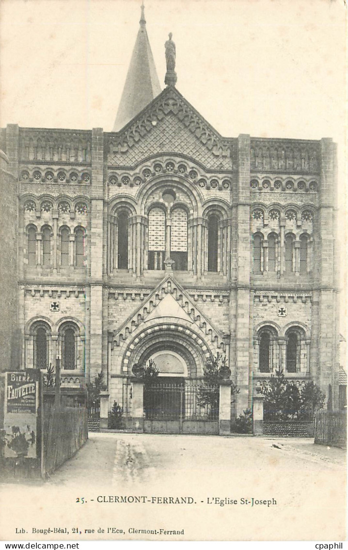 CPA CLERMONT FERRAND-L'EGLISE ST JOSEPH