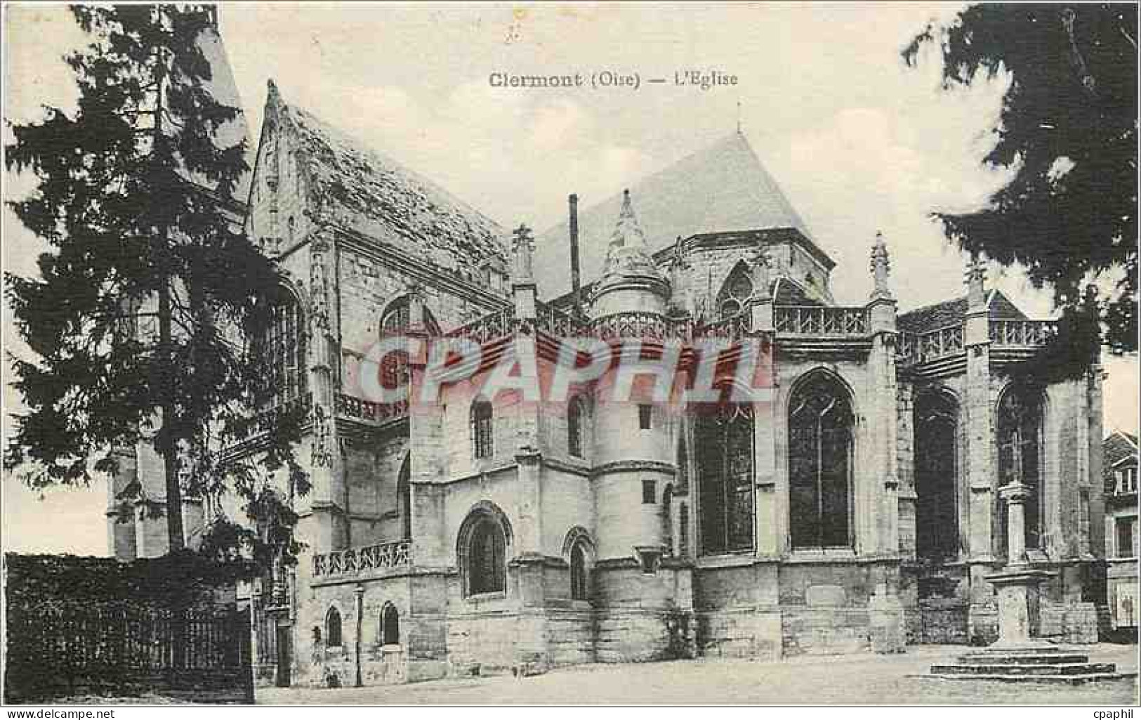 CPA Clermont Oise L'Eglise