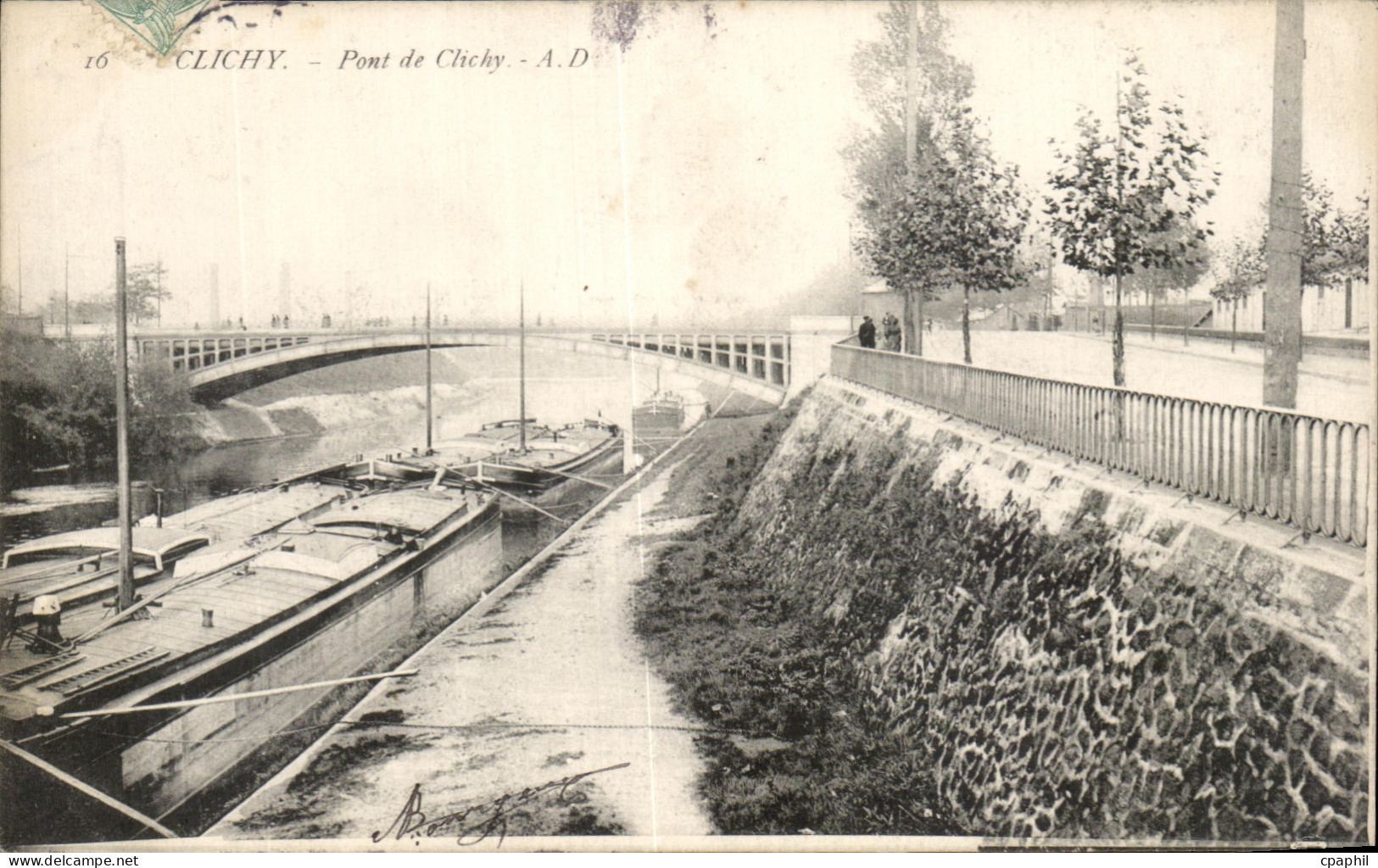 CPA Clichy Pont de Chichy Peniches