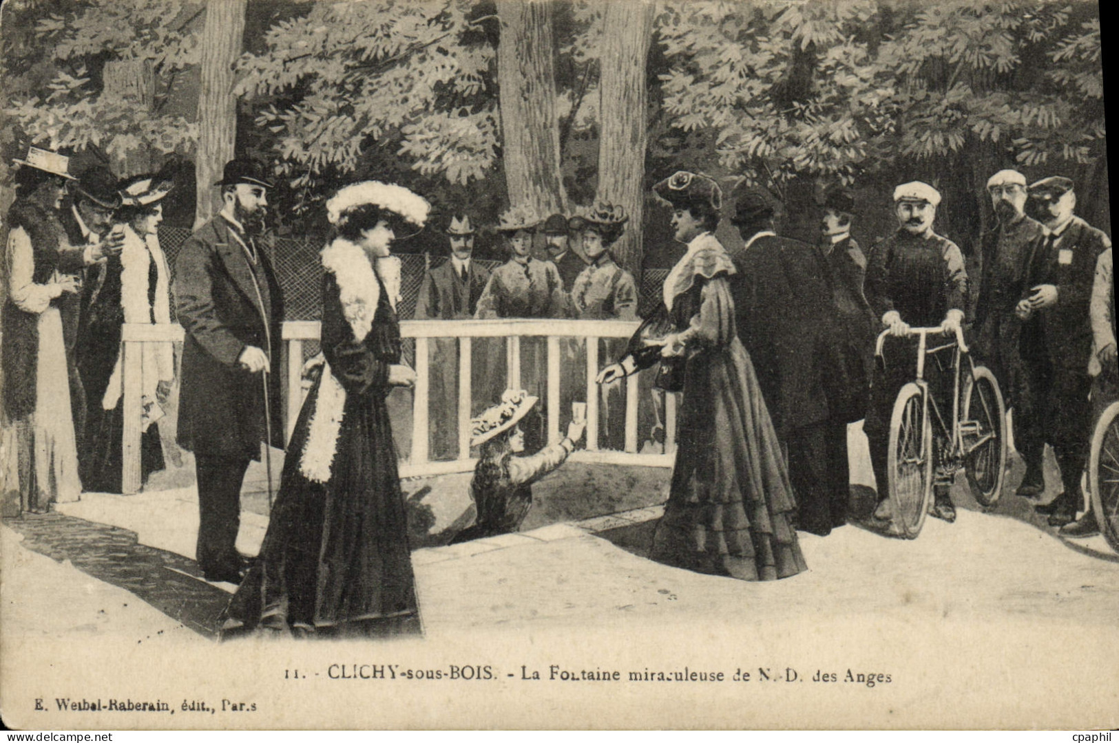CPA Clichy sous Bois La Fontaine miraculeuse de N. D. des Anges