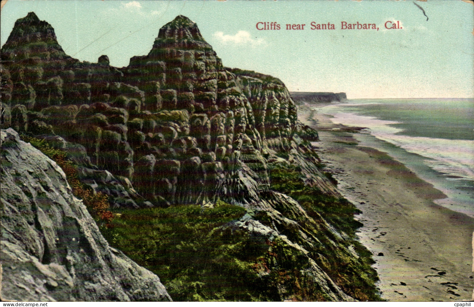 CPA Cliffs Near Santa Barbara Cal