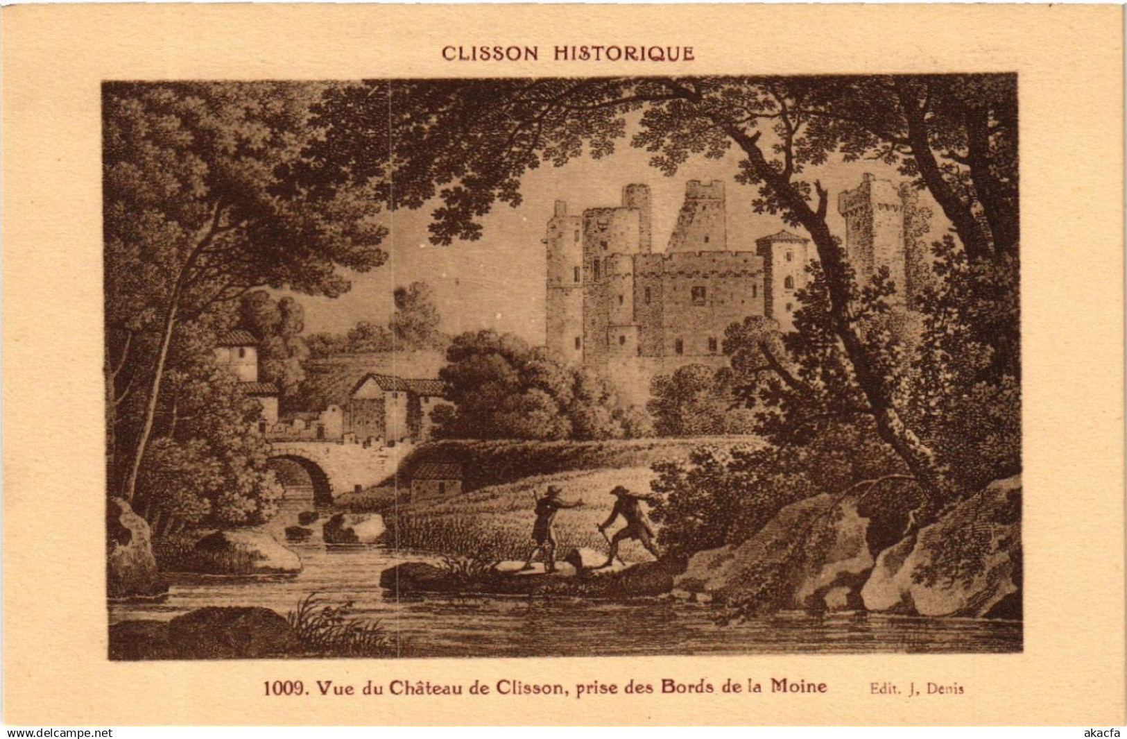 CPA CLISSON Historique Vue de Chateau de CLISSON prise de Bords de (587511)