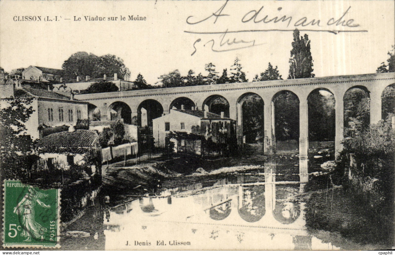 CPA Clisson Le viaduc sur le Moine