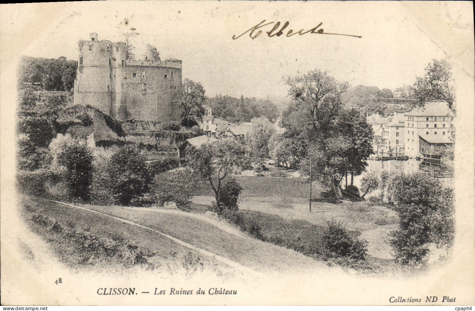 CPA Clisson Les Ruines Du Chateau
