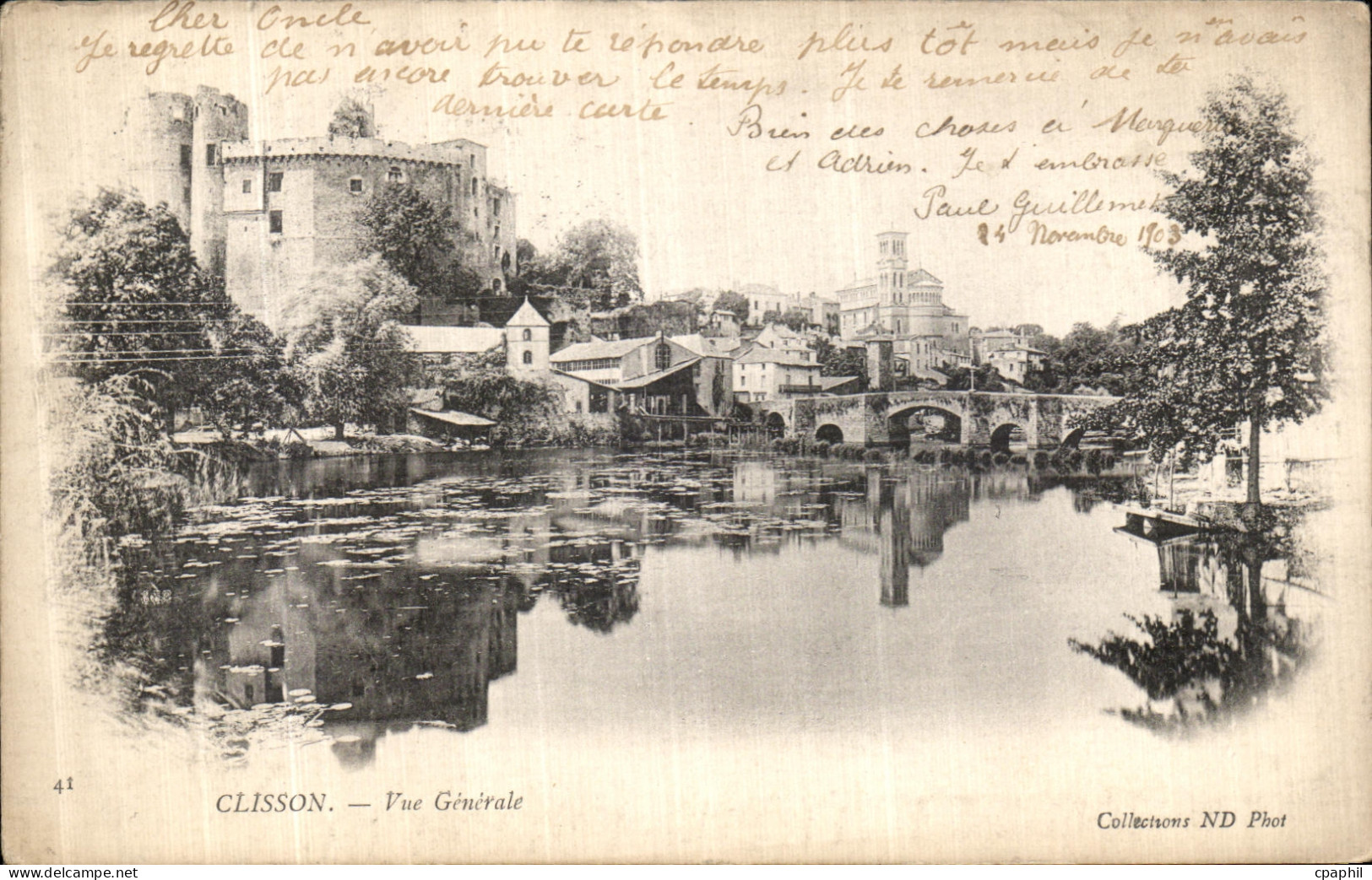 CPA Clisson Vue Generale