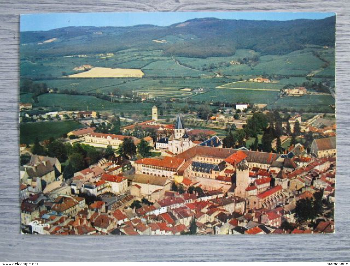 Cpa Cluny (71) vue générale aérienne