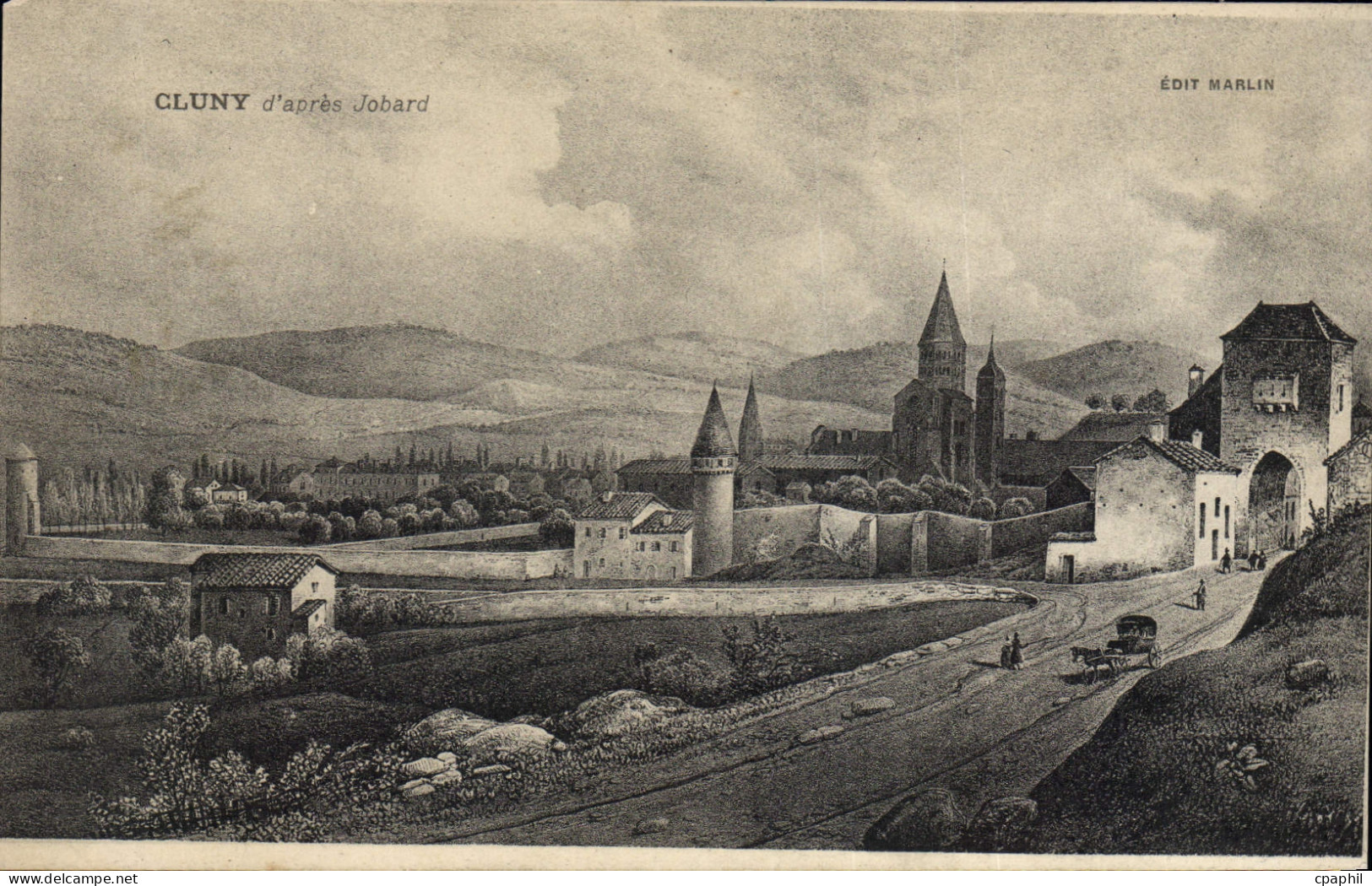 CPA Cluny d'après Jobard Marlin