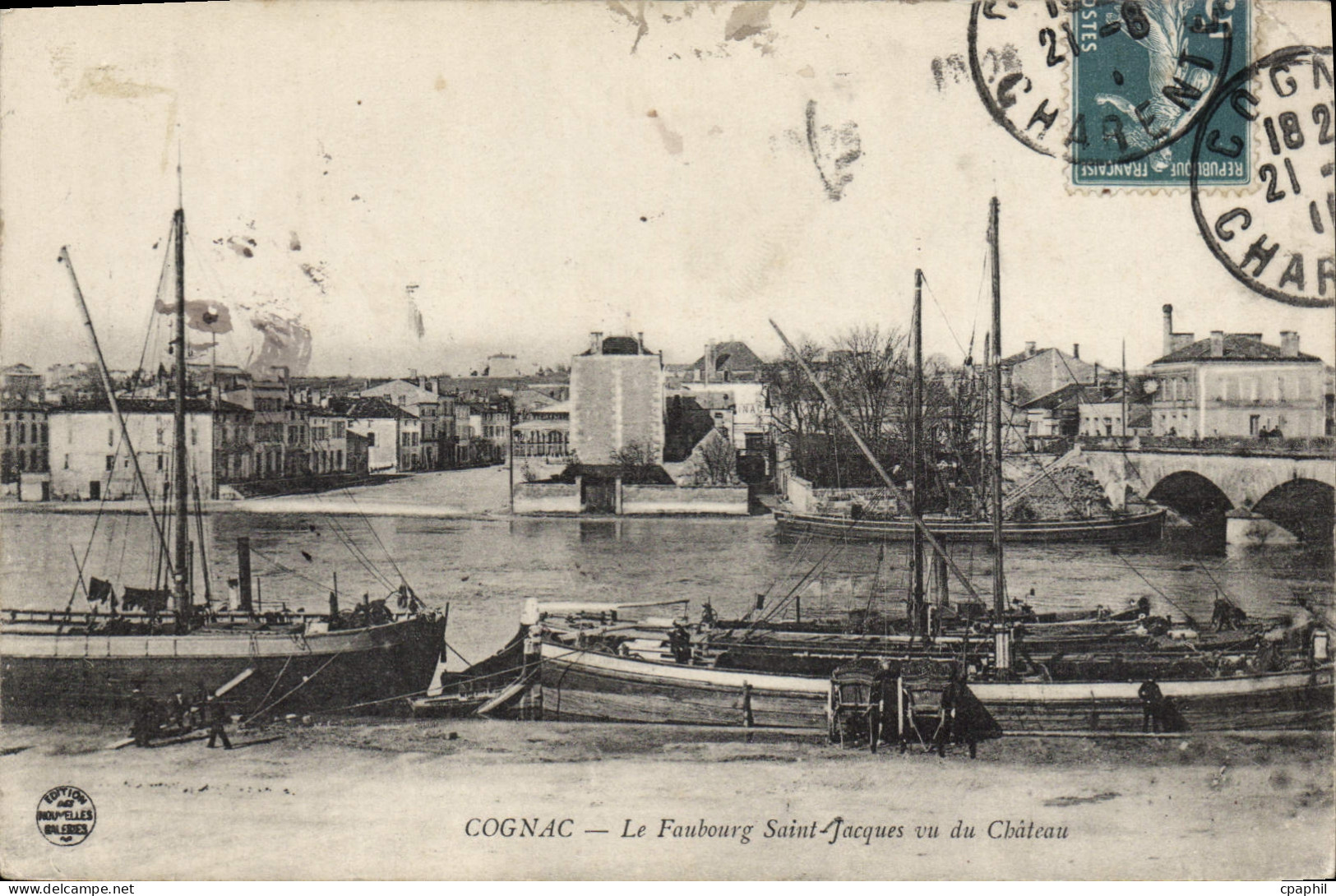 CPA COGNAC faubourg Saint-Jacques