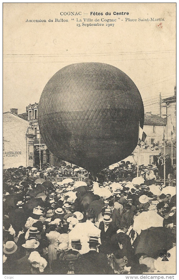 CPA Cognac fêtes du Centre Ascension du Ballon