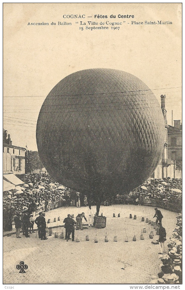 CPA Cognac fêtes du Centre Ascension du Ballon
