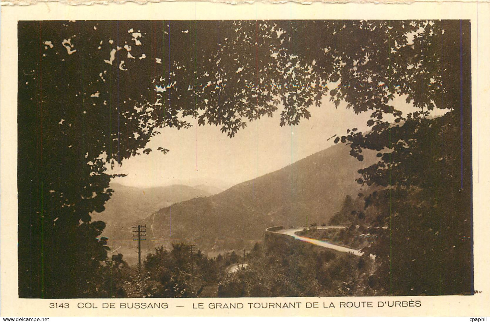 CPA Col de Bussang Le grand tournant de la Route d'Urbes