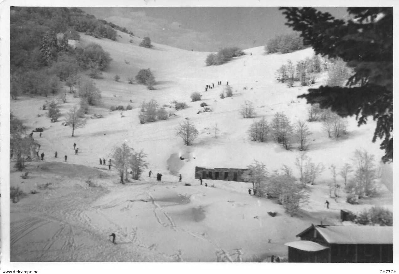 CPA COL DE ROUSSET TERMINUS CHALET BORDAT JULES DIE -circulée 1950 -111x164mm
