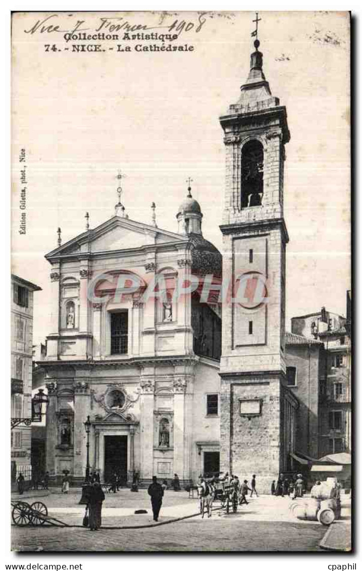 CPA Collection Artistique Nice La Cathedrale