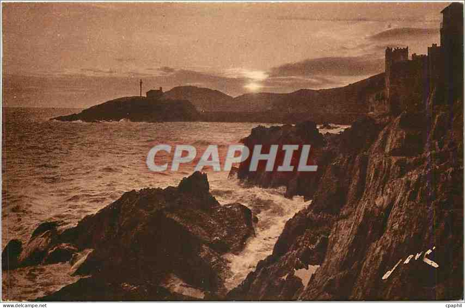 CPA Collioure PO Recifs et fortifications