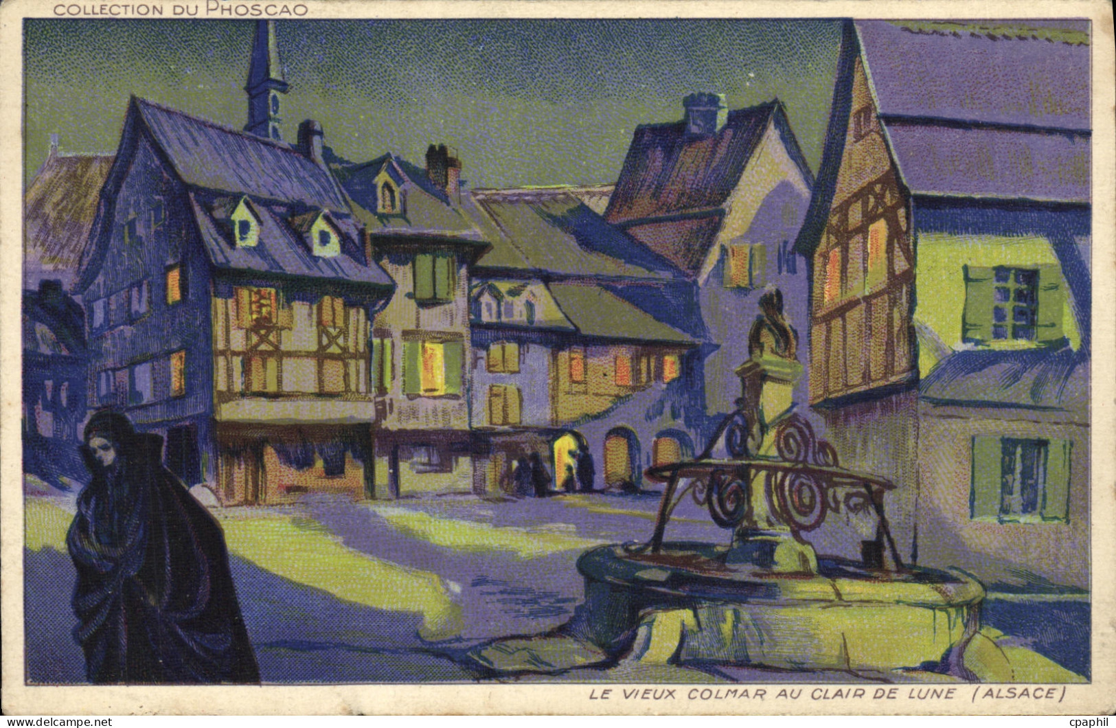 CPA Colmar Le vieux Colmar au clair de lune