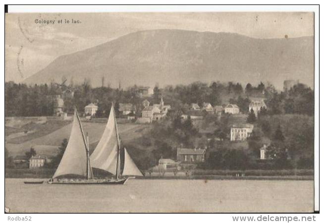 CPA - Cologny et le Lac - 1919