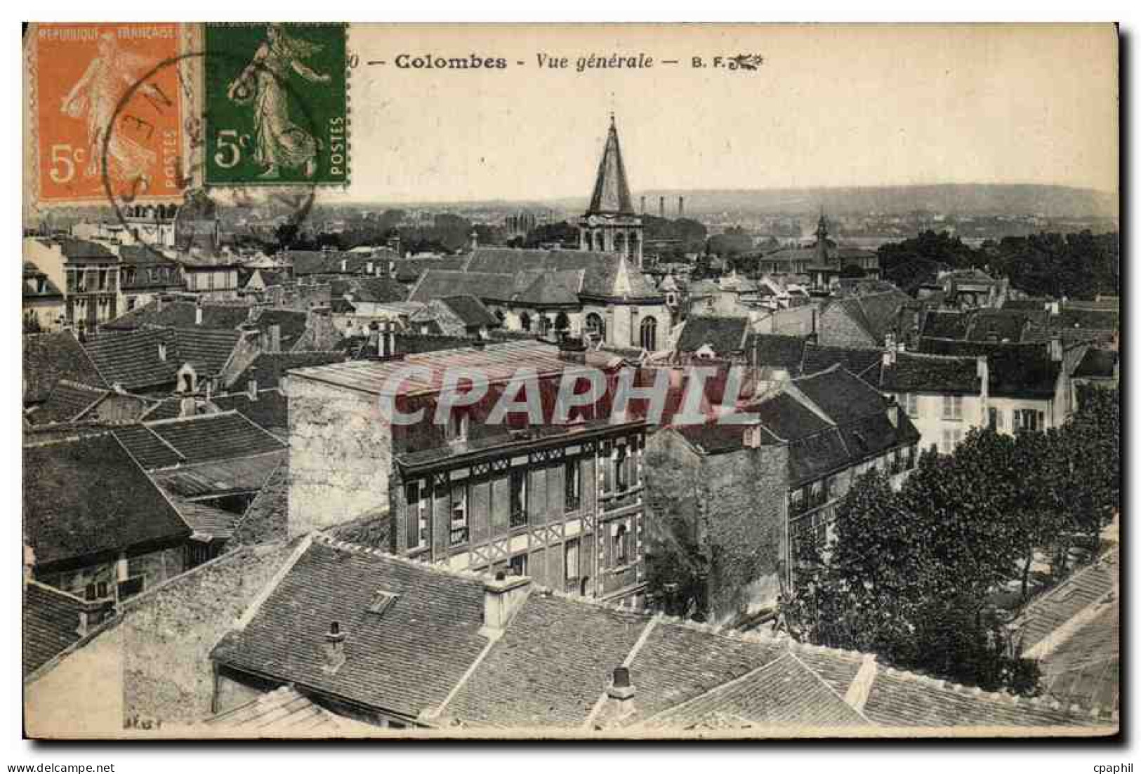 CPA Colombes CPA Vue generale