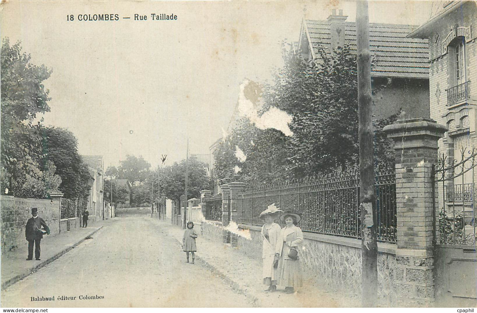CPA Colombes Rue Taillade