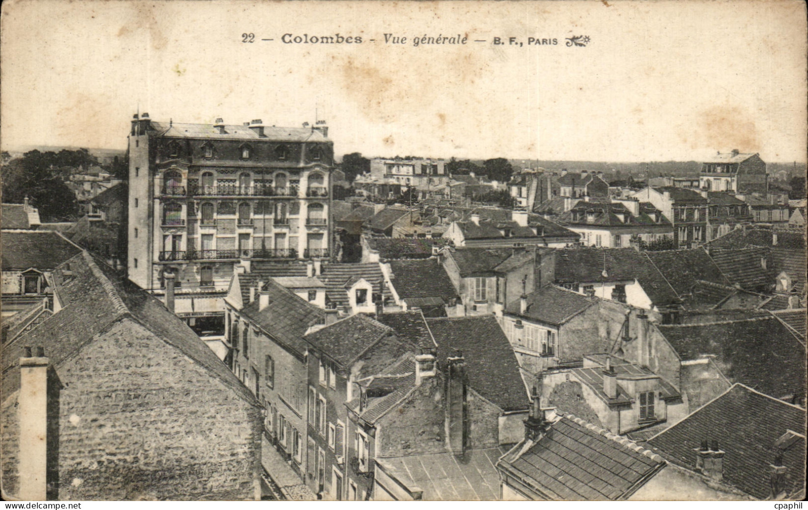 CPA Colombes Vue Generale