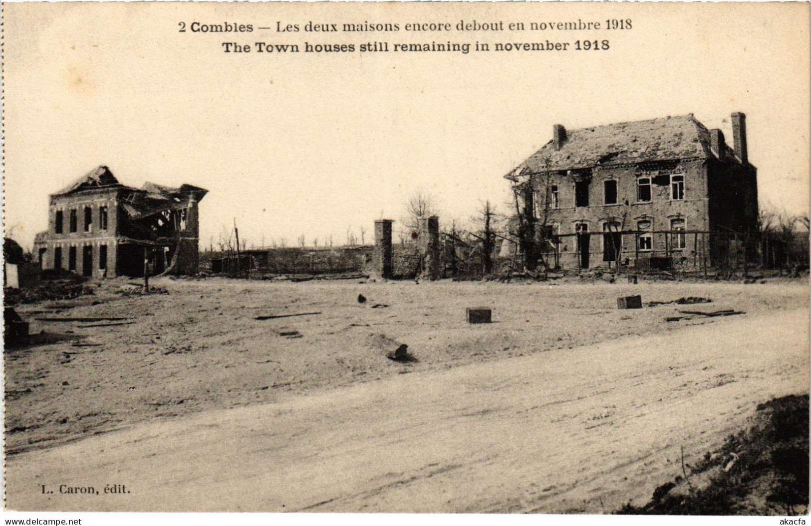 CPA Combles les deux maisons encore (1503240)