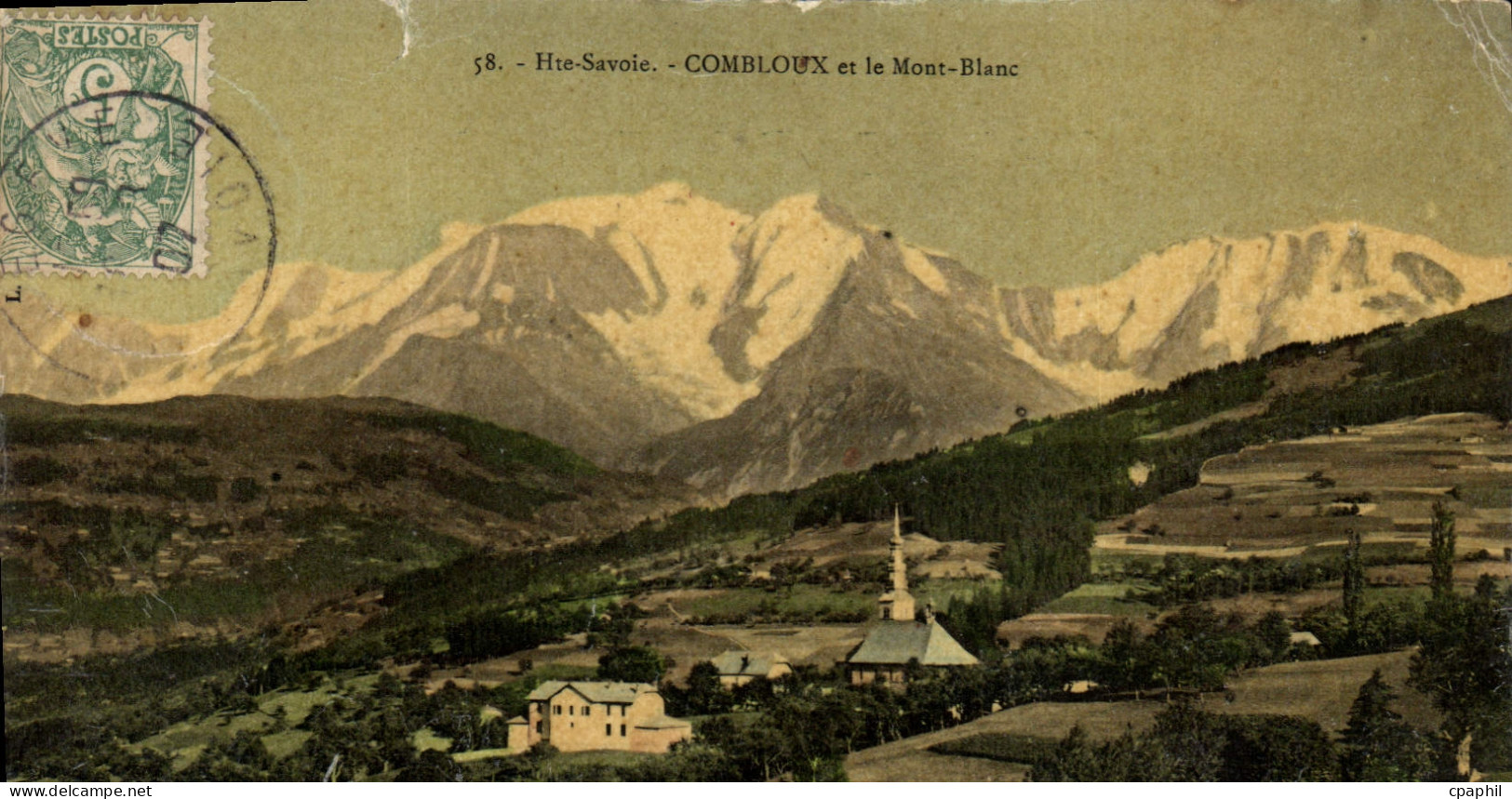 CPA Combloux Et Le Mont Blanc