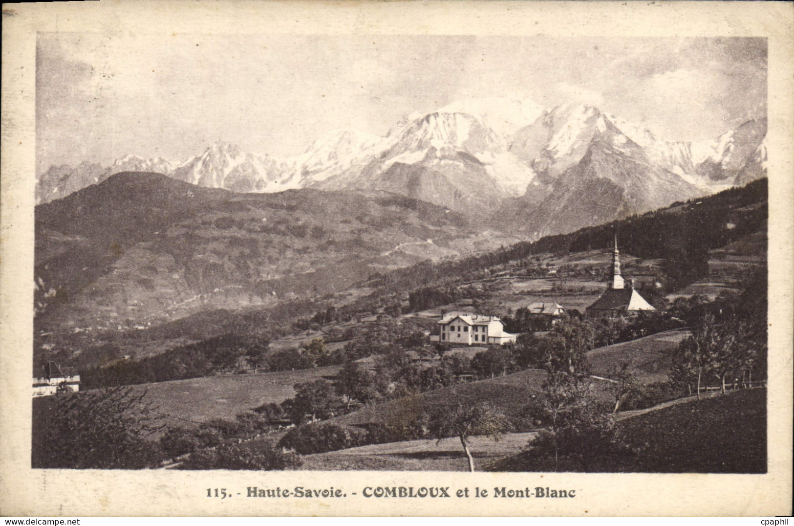 CPA Combloux Et Le Mont Blanc