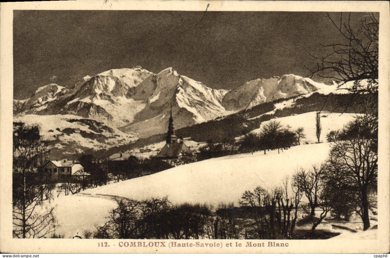 CPA Combloux Et Le Mont Blanc