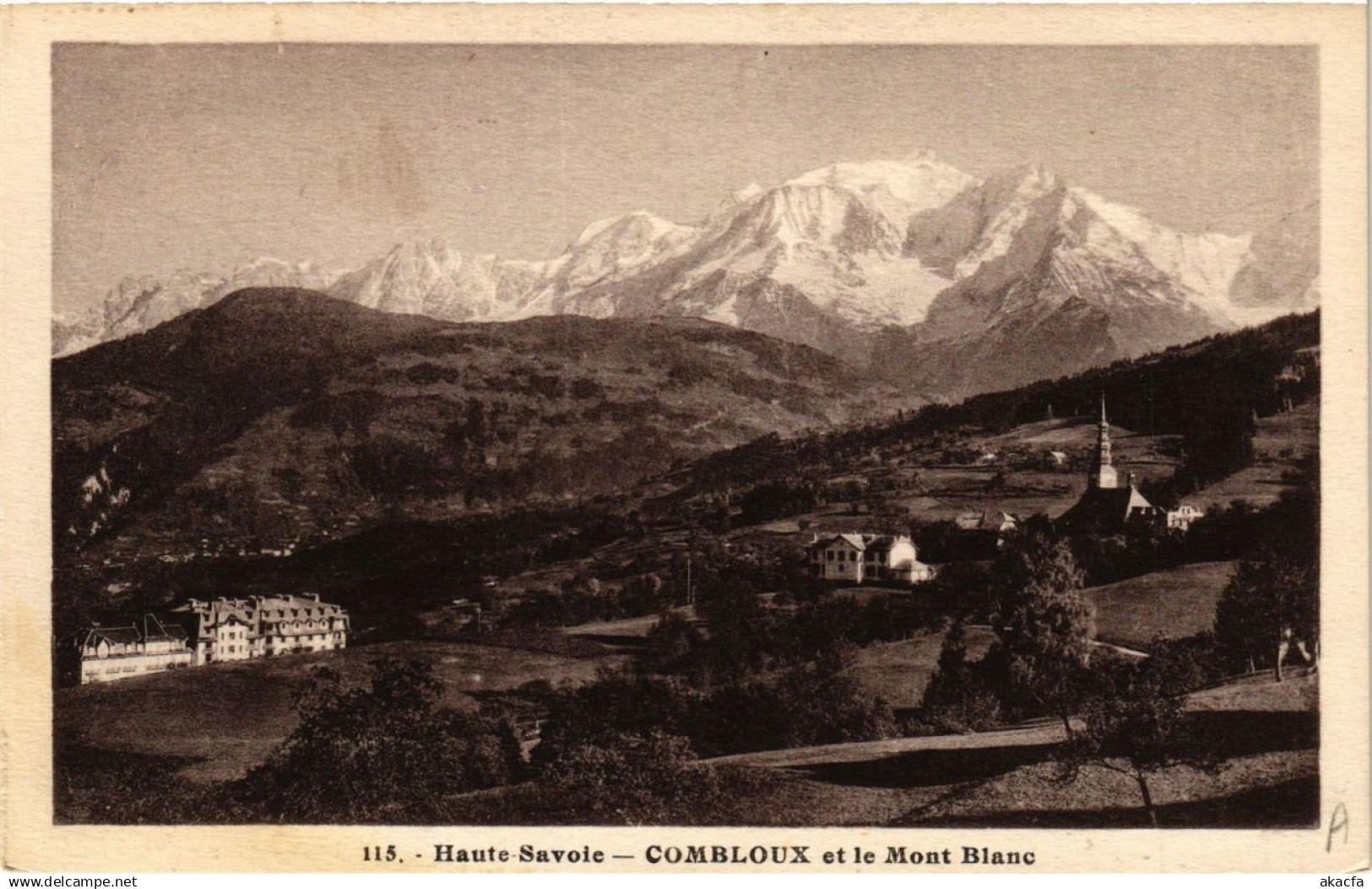 CPA COMBLOUX et le Mont-Blanc (337524)