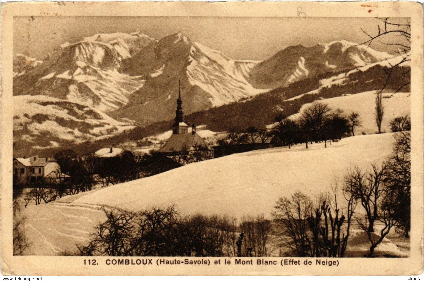 CPA COMBLOUX et le Mont-Blanc (337541)