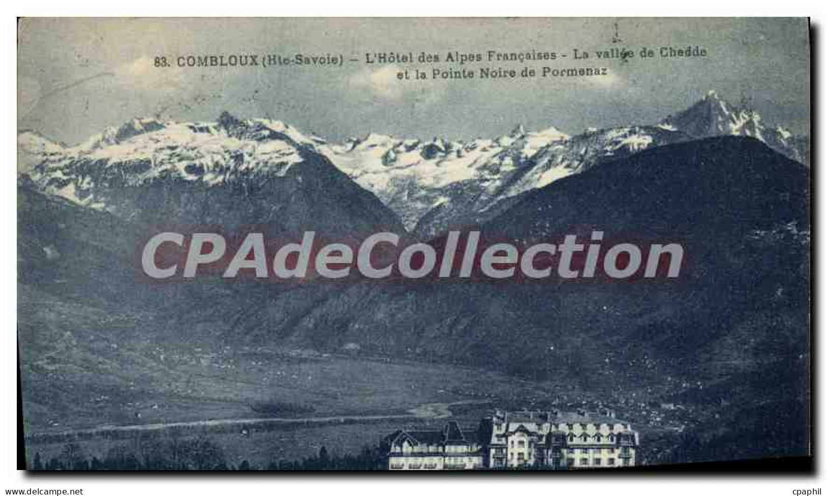 CPA Combloux L'Hotel Des Alpes Francaises