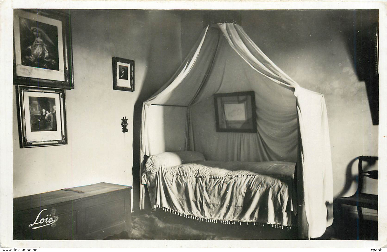 CPA COMBOURG-Interieur du Chaeau -chambre de chateaubriand