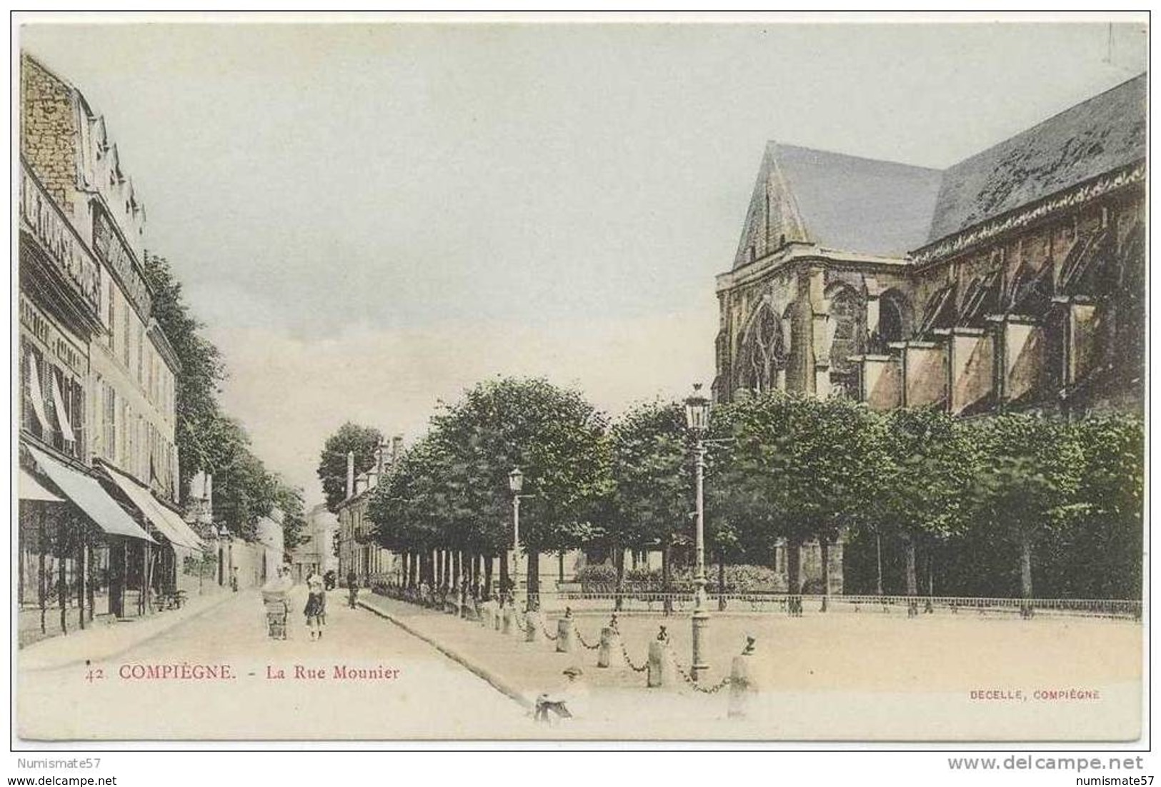 CPA COMPIEGNE - La Rue Mounier - Ed. Decelle , Compiègne n°42