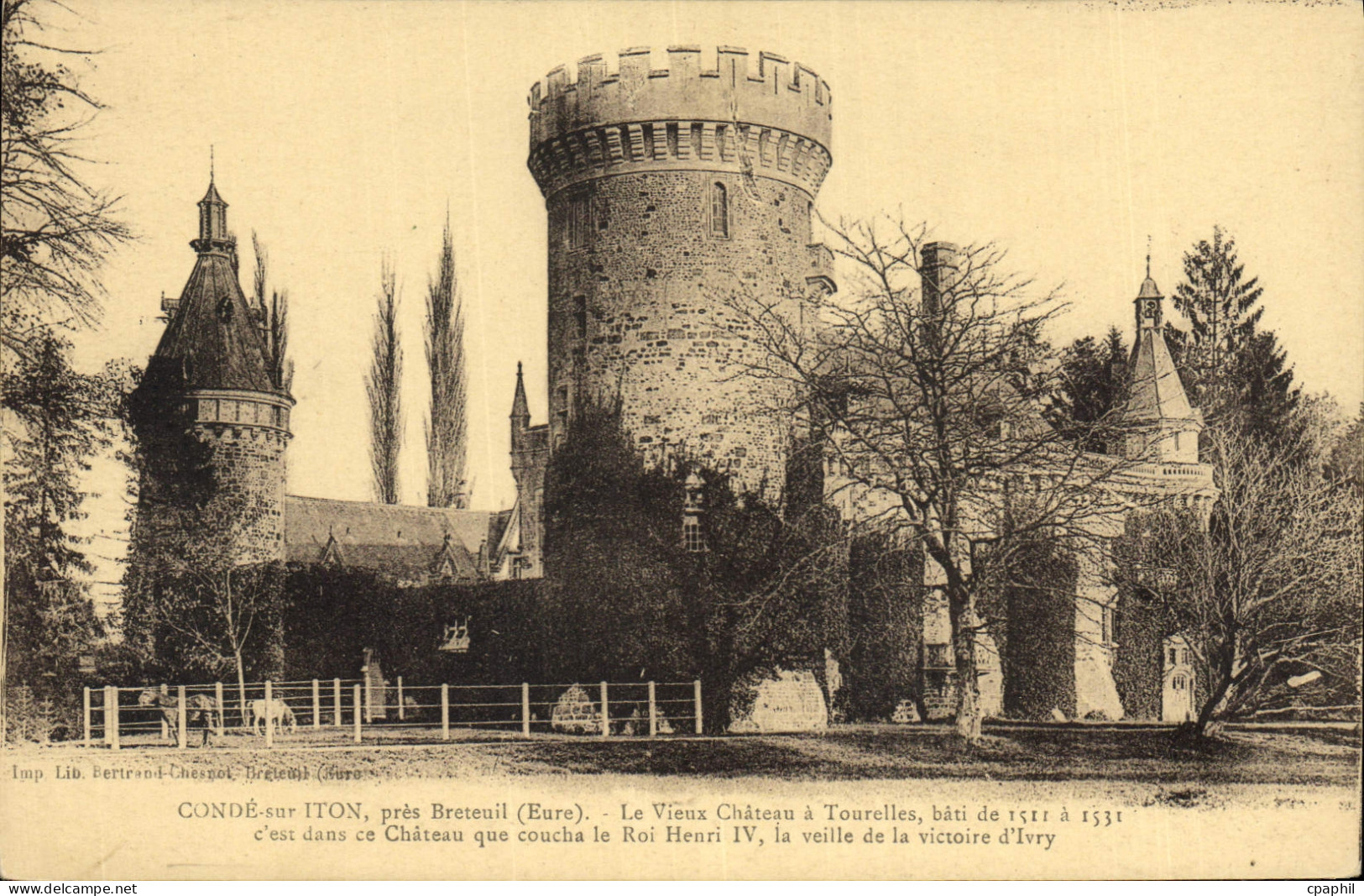 CPA Conde Sur Iton Pres Breteuil château