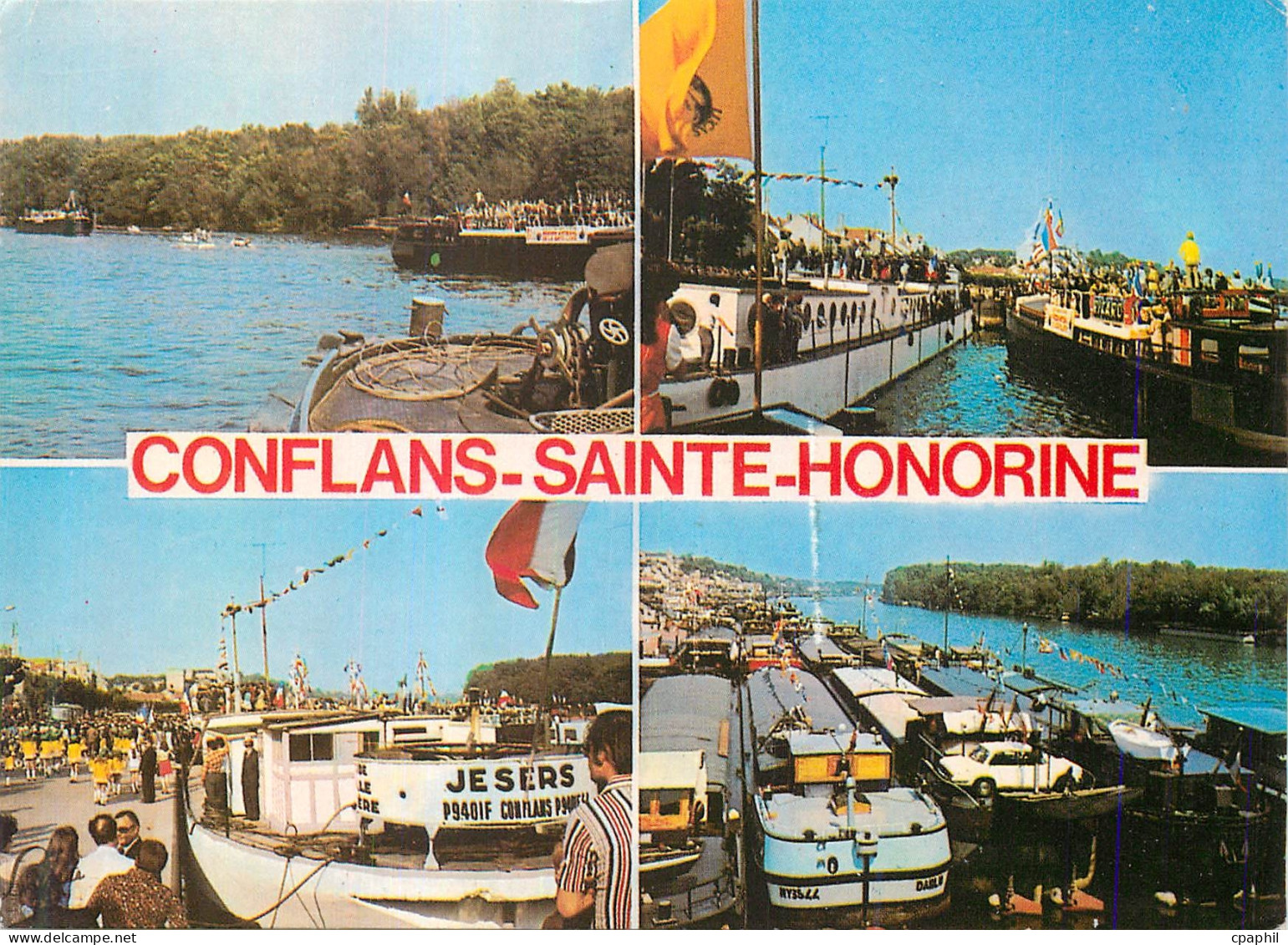 CPA Conflans Sainte Honorine Yvelines La Fete des Bateliers Bateaux