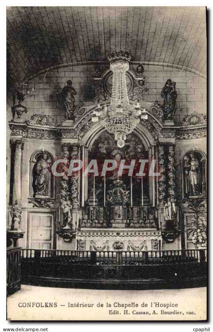 CPA Confolens Interieur de la chapelle de l'hospice