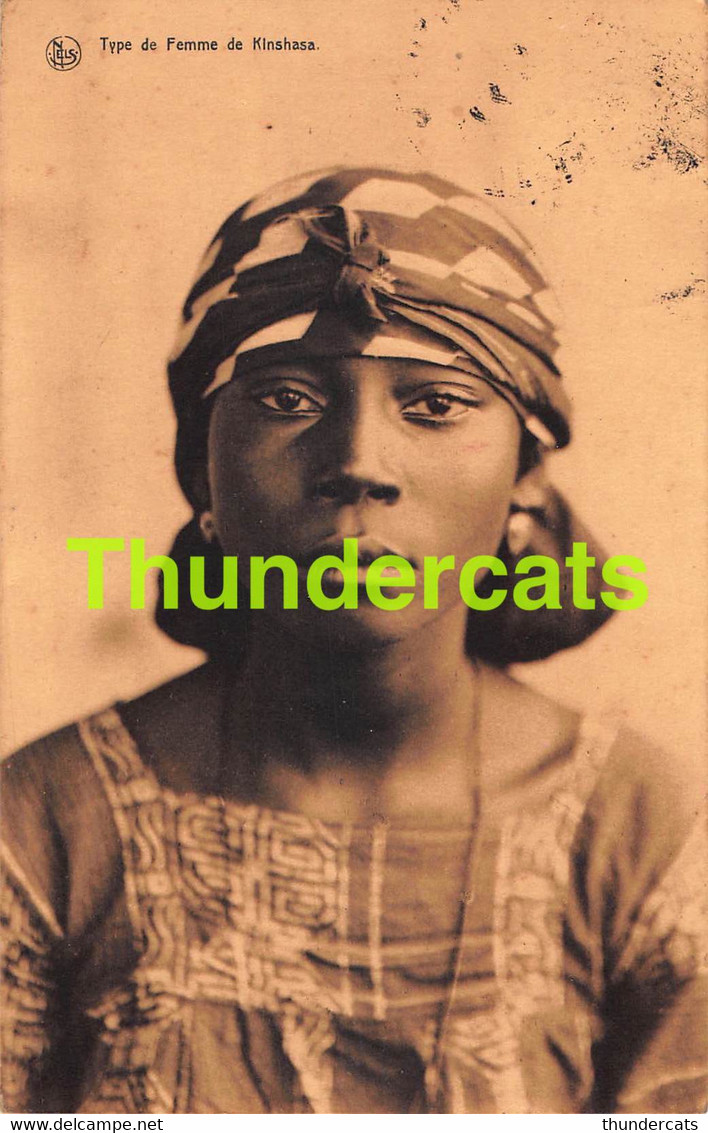 CPA CONGO BELGE TYPE DE FEMME DE KINSHASA LEOPOLDVILLE