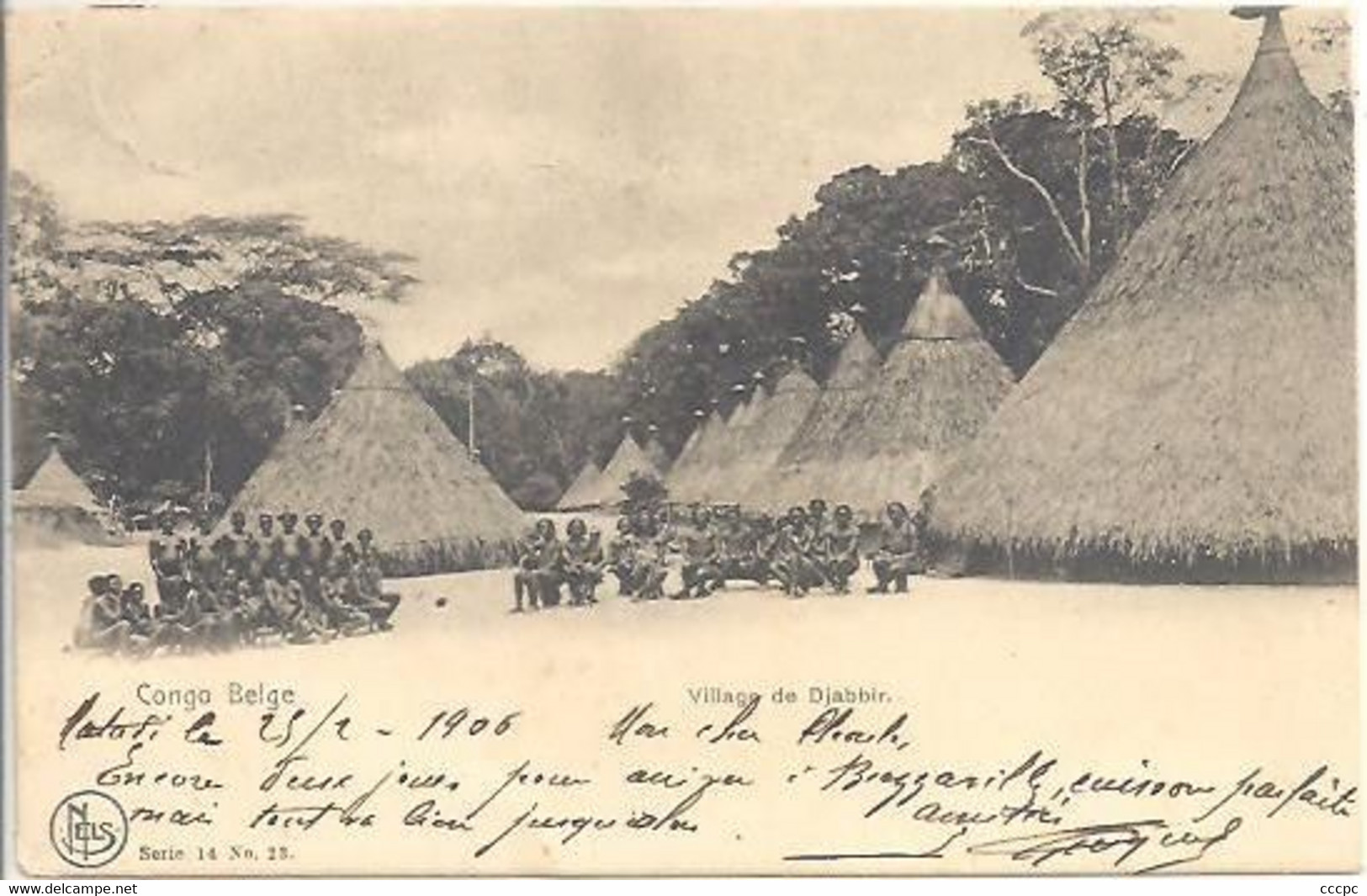 CPA Congo Belge Village de Djabhir